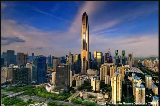 2017-2018年中国十大最高建筑排行榜第二名:平安金融中心(深圳)