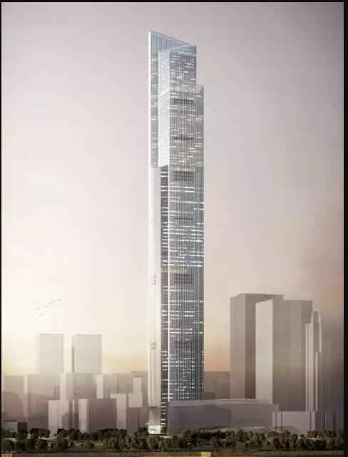 2017-2018年中国十大最高建筑排行榜第四名:广州周大福金融中心