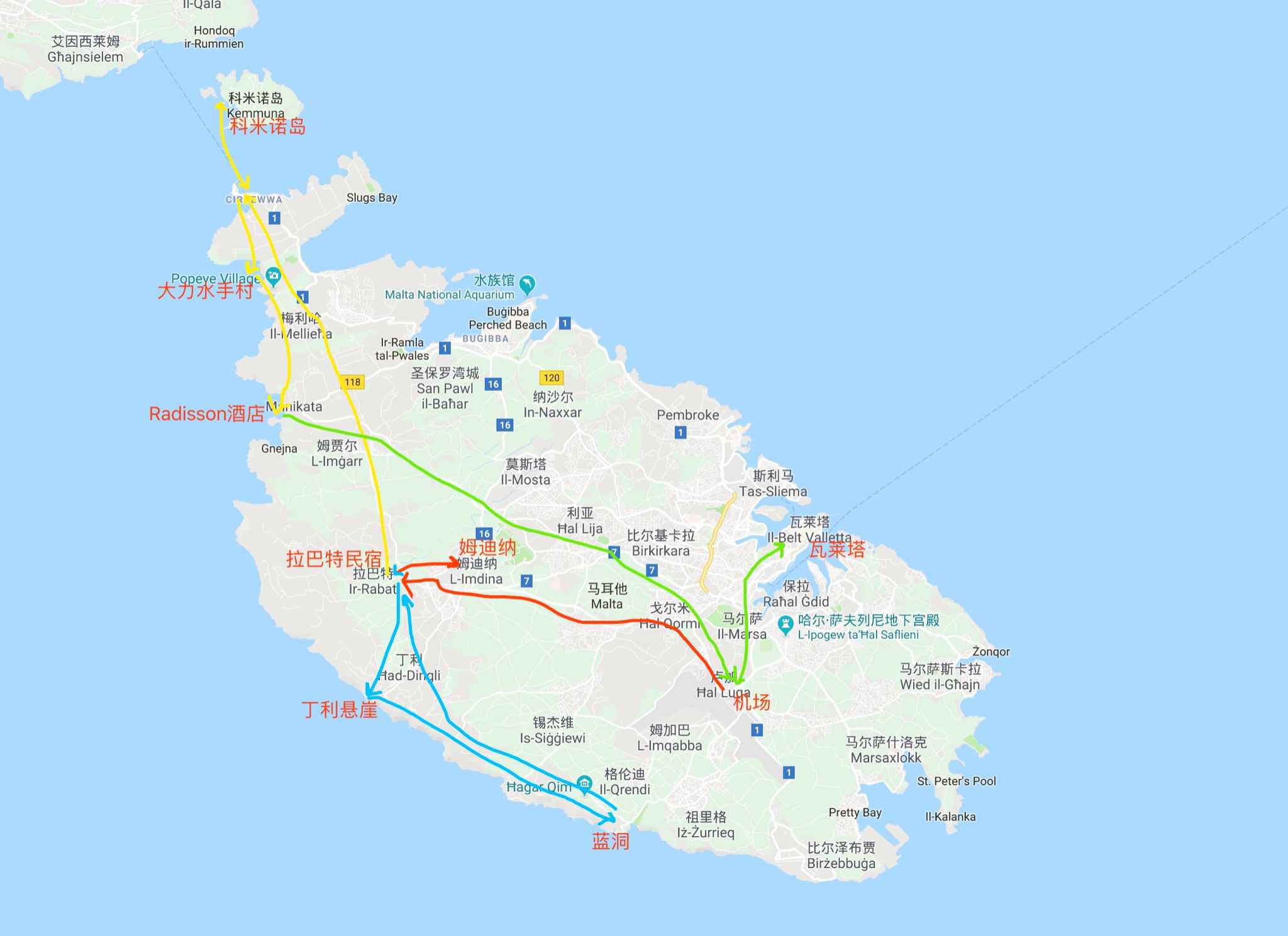 马耳他,两岛深度自驾,马耳他自助游攻略