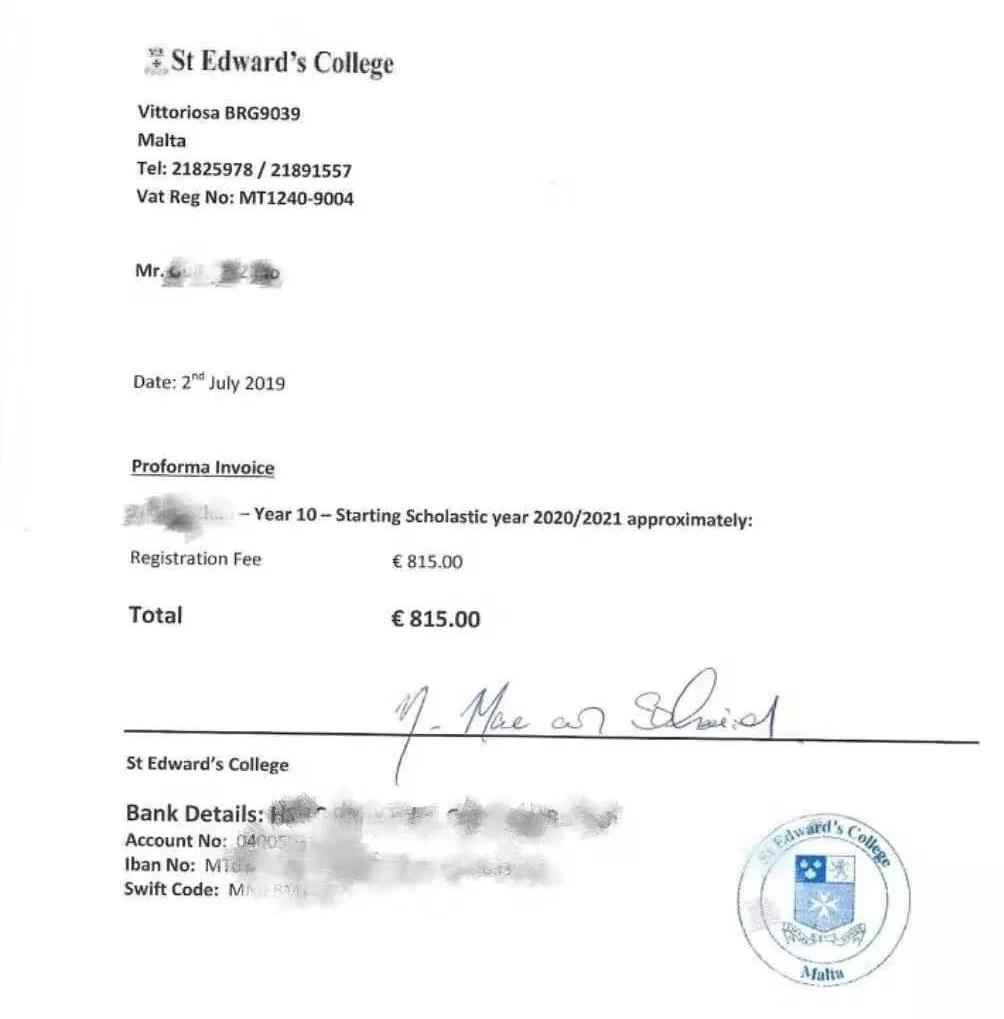 不用买学位房，女儿收到马耳他圣爱德华学院录